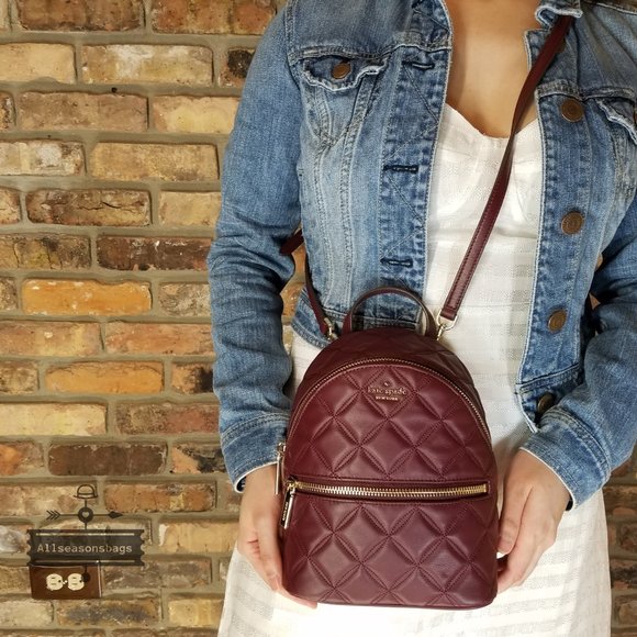 Kate Spade NATALIA mini convertible BACKPACK Red main image 5